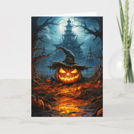 Spooky Glows Halloween Pumpkin Karte