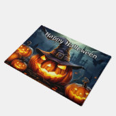 Spooky Glows Nefarious Pumpkins Fußmatte (Schrägansicht)