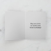 Spooky glühende Aura sehen "42 JAHRE ALT!" + Name Karte (Innenseite)