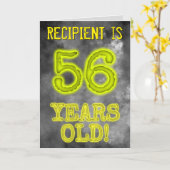 Spooky glühende Aura sehen "56 JAHRE ALT!" + Name Karte (Gelbe Blume)