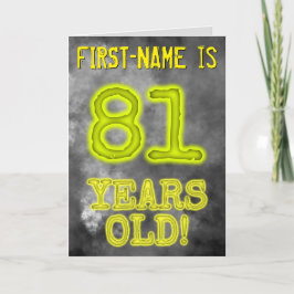 Spooky glühende Aura sehen "81 JAHRE ALT!" + Name Karte