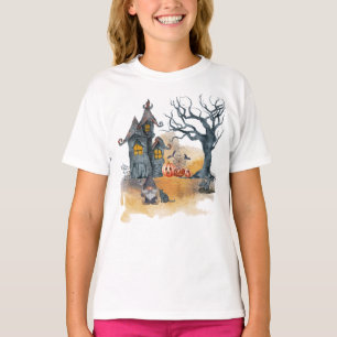 Spooky Gnome Halloween House T-Shirt