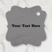 Spooky Gold Spiders im dreieckigen Web Grau Geschenkanhänger (Rückseite)