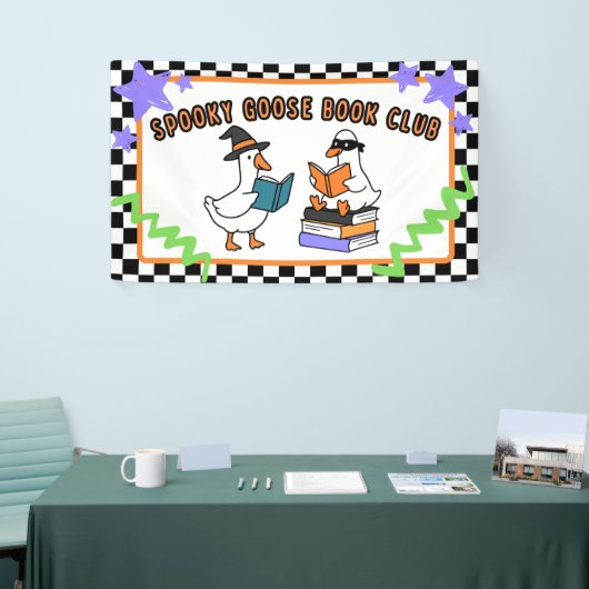 Spooky Goose Book Club School Library Classroom Banner (Messeveranstaltung)