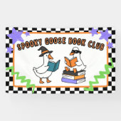Spooky Goose Book Club School Library Classroom Banner (Horizontal)