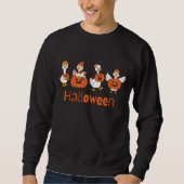 Spooky Goose Duck mit Pumpkin Sweatshirt (Vorderseite)