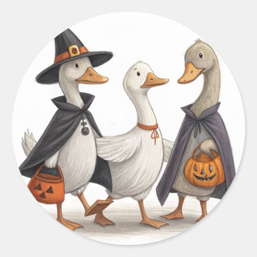 Spooky Goose Gang Back to School Stickers (Vorderseite)