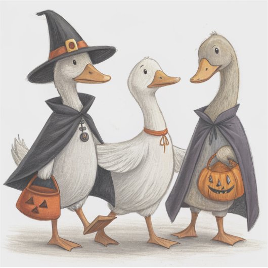 Spooky Goose Gang Back to School Stickers Aufkleber (Vorderseite)