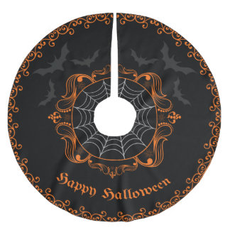 Spooky Goth Halloween Treppenhaus Polyester Weihnachtsbaumdecke