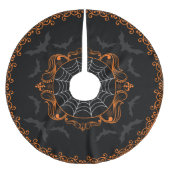 Spooky Goth Holiday Tree Skirt Polyester Weihnachtsbaumdecke (Vorderseite)