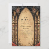 Spooky Gothic Archway Halloween Einladung (Vorderseite)
