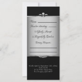 Spooky Gothic Black Bat Halloween Hochzeit (Vorderseite)