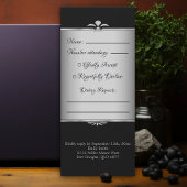 Spooky Gothic Black Bat Halloween Hochzeit
