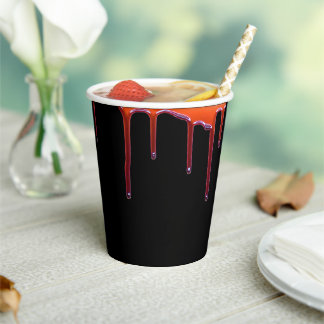 Spooky Gothic Blood Tropfen Halloween Pappbecher