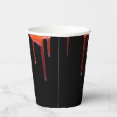 Spooky Gothic Blood Tropfen Halloween Pappbecher (Rechts)