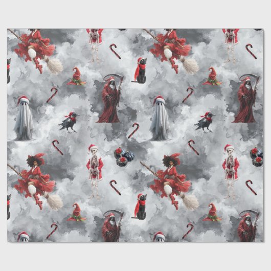 Spooky Gothic Geschenkpapier (Flach)