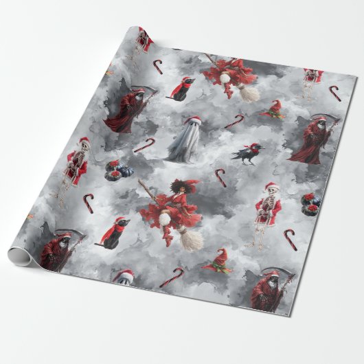 Spooky Gothic Geschenkpapier (Ungerollt)