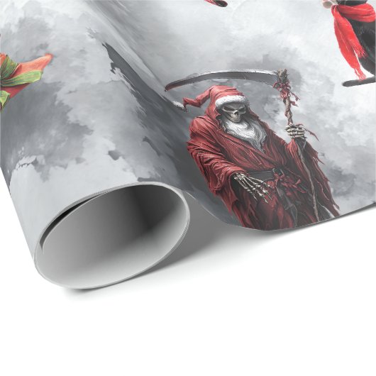 Spooky Gothic Geschenkpapier (Rolleneckpunkt)