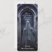 Spooky Gothic Ghost QR Code Erwachsene Halloween-P Einladung (Vorderseite)