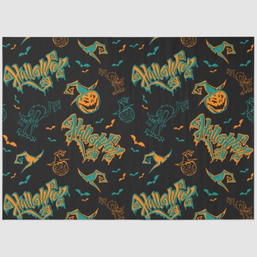 Spooky Gothic Halloween Dekoupage Tissue Seidenpapier (Vorderseite)