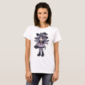 Spooky Gothic Halloween Illustration T-Shirt (Vorne ganz)