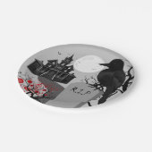 Spooky Gothic Halloween Papierplatte Pappteller (Schrägansicht)