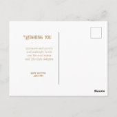 Spooky Gothic Raven in Vollmond Adult Halloween Postkarte (Rückseite)