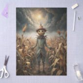Spooky Gothic Scarecrow Fantasy  Seidenpapier (Basteln)