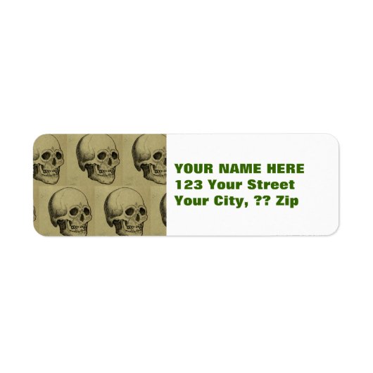 Spooky Gothic Skulls Pattern Halloween (Vorne)