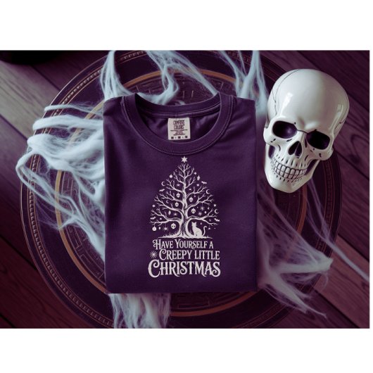 Spooky Gothic Weihnachts-Shirt Tri-Blend Shirt