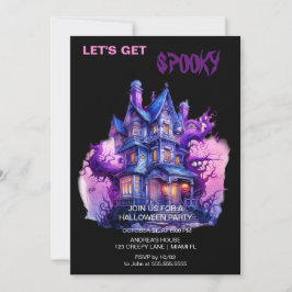 Spooky Gothy Spuk House Halloween Einladung