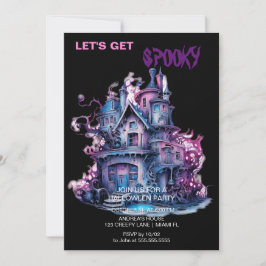 Spooky Gothy Spuk House Halloween Einladung