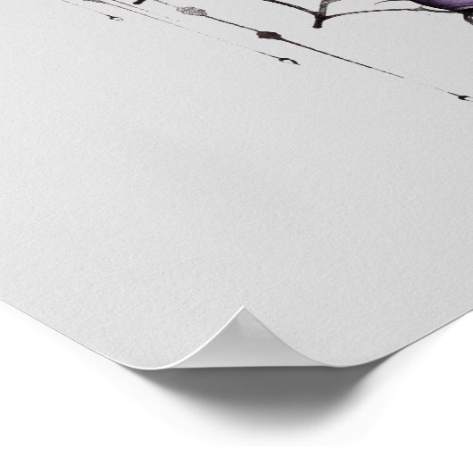 Spooky-gotische Rose und Halloween-Party Poster (Ecke)