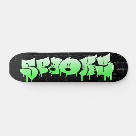 Spooky Graffiti Custom Personalisiert Skateboard (Horizontal)
