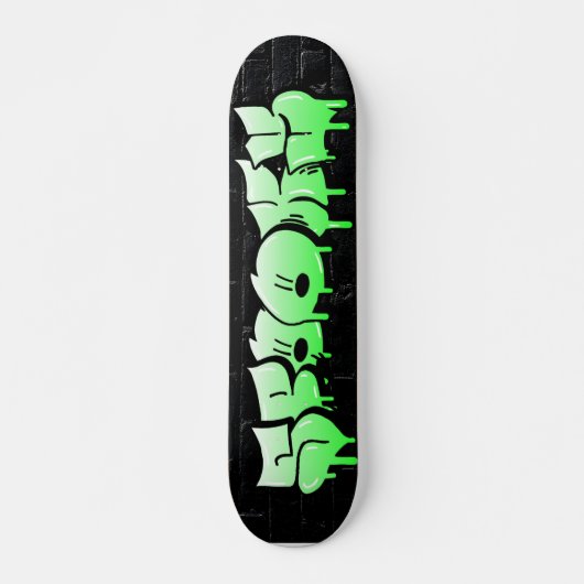 Spooky Graffiti Custom Personalisiert Skateboard (Vorne)