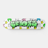 Spooky Graffiti Custom Personalisiert Skateboard (Horizontal)