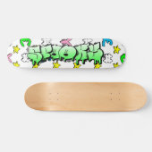 Spooky Graffiti Custom Personalisiert Skateboard (Horizontal)