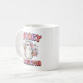 Spooky Grandma,Funny Halloween Ghost Kaffeetasse (Vorderseite Links)