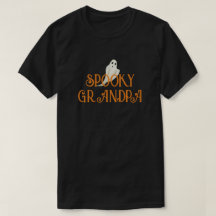 Spooky Grandpa Halloween Schwarzes T-Shirt