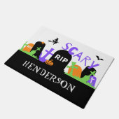 Spooky Graveyard Fußmatte (Schrägansicht)