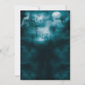Spooky Graveyard Gothic Dark Halloween Einladung (Rückseite)
