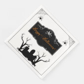 Spooky Graveyard Halloween Serviette (Ecke)