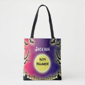 Spooky Graveyard Halloween Tasche (Vorderseite)