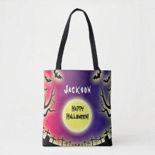 Spooky Graveyard Halloween Tasche