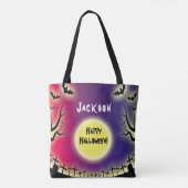 Spooky Graveyard Halloween Tasche (Rückseite)