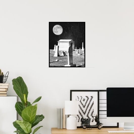 Spooky Graveyard Poster (Heimbüro)