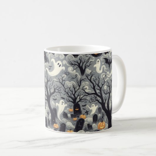 Spooky Graveyard-Tasse Kaffeetasse (VorderseiteRechts)