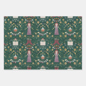 Spooky Green Halloween Hexe Geschenkpapier Set (Vorderseite)