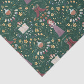 Spooky Green Halloween Hexe Seidenpapier (Ausschnitt)