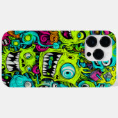 Spooky Green Monster Pattern Case-Mate iPhone Hülle (Rückseite (Horizontal))